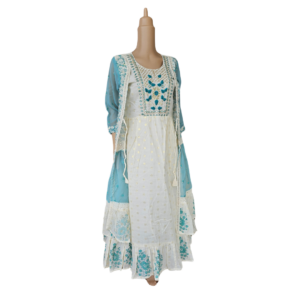 Elegant Long Kurti Gown with Inner Liner